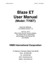 HIMS BLAZE ET User Manual