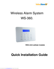 ValueStore US WS-360 Quick Installation Manual