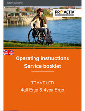 PRO ACTIV TRAVELER 4all Ergo Operating Instructions Service Booklet