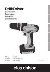 Clas Ohlson DJC123-120-UK Instruction Manual