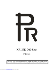 PR LIGHTING XRLED 700 Spot User Manual