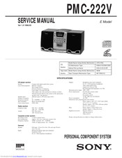 Sony PMC-222V Service Manual