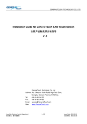 GeneralTouch SAW Installation Manual