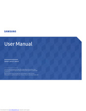 Samsung QM65F User Manual