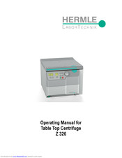 Hermle Z 326 Operating Manual