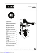 Gude BASIC 10T/DTS Operating Instructions Manual