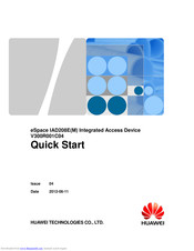 Huawei eSpace IAD208E(M) Quick Start Manual
