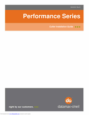 Datamax Performance series Installation Manual