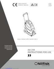 Nilfisk-Advance AX 310 Instructions For Use Manual