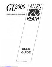 ALLEN & HEATH GL 2000 User Manual