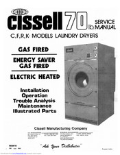 Cissell 70F Service Manual