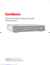 Goodmans GHD2521F2 Instruction Manual
