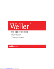 Weller WRS 1002 Operating	 Instruction