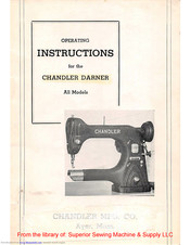 Chandler DARNER Operating Instructions Manual