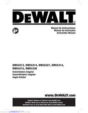 DeWalt DWE4315 Instruction Manual