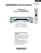 Onkyo P-3000R Service Manual