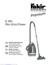 Fakir SMART S350 Instructions For Use Manual