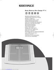 Soehnle FT 4 Operating Instructions Manual