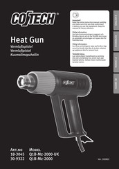 CO/Tech Q1B-Mz-2000 Instruction Manual
