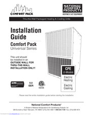 National Comfort Products Comfort Pack CPE U Series Installation Manual