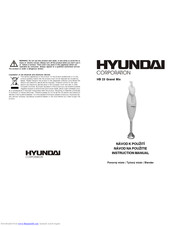 Hyundai HB 23 Grand Mix Instruction Manual