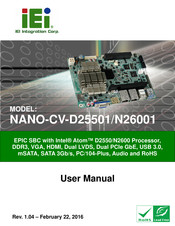 IEI Technology NANO-CV-D25501 User Manual