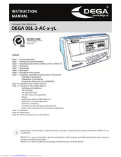 DEGA 05L-2-AC-x-yL Instruction Manual