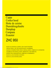 Zanussi ZHC 950 Installation, Use And Maintenance Handbook