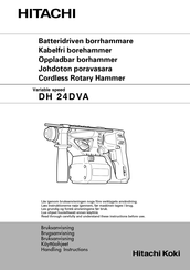 Hitachi DH 24DVA Handling Instructions Manual