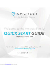 Amcrest IPM-HX1 Quick Start Manual