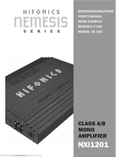 Nemesis NXi1201 User Manual