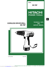 Hitachi DS 7DF Technical Data And Service Manual