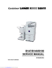 Gestetner B190 Service Manual
