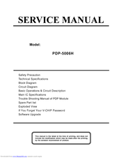 Akai PDP5006H Service Manual