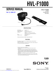 Sony HVL-F1000 Service Manual