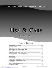 Maytag MCE8000AYW Use & Care Manual