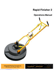 INTEGRATED PAVING CONCEPTS Rapid Finisher 2 Operation Manual