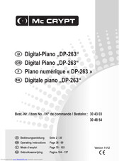 MC Crypt DP-263 Operating Instructions Manual