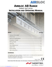 Nortek AB 150A Installation And Operating Manual