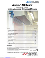 Nortek AB 225E Installation And Operating Manual