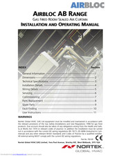 Nortek AB 225 Installation And Operating Manual