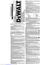 DeWalt DC490 Instruction Manual