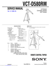 Sony VCT-D580RM Service Manual