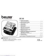 Beurer BC 60 Instructions For Use Manual