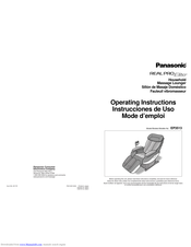 Panasonic REAL PRO Elite EP3513 Operating Instructions Manual