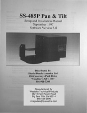 Hitachi SS-485P Setup And Installation Manual