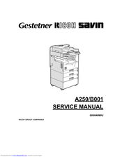 Ricoh B001 Service Manual