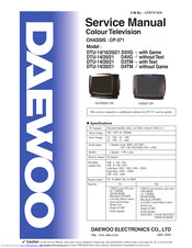 Daewoo DTU-14 D3VG Service Manual