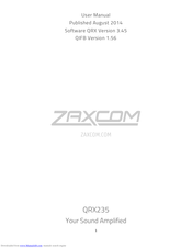 Zaxcom QRX235 User Manual