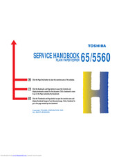 Toshiba 65/5560 Service Handbook